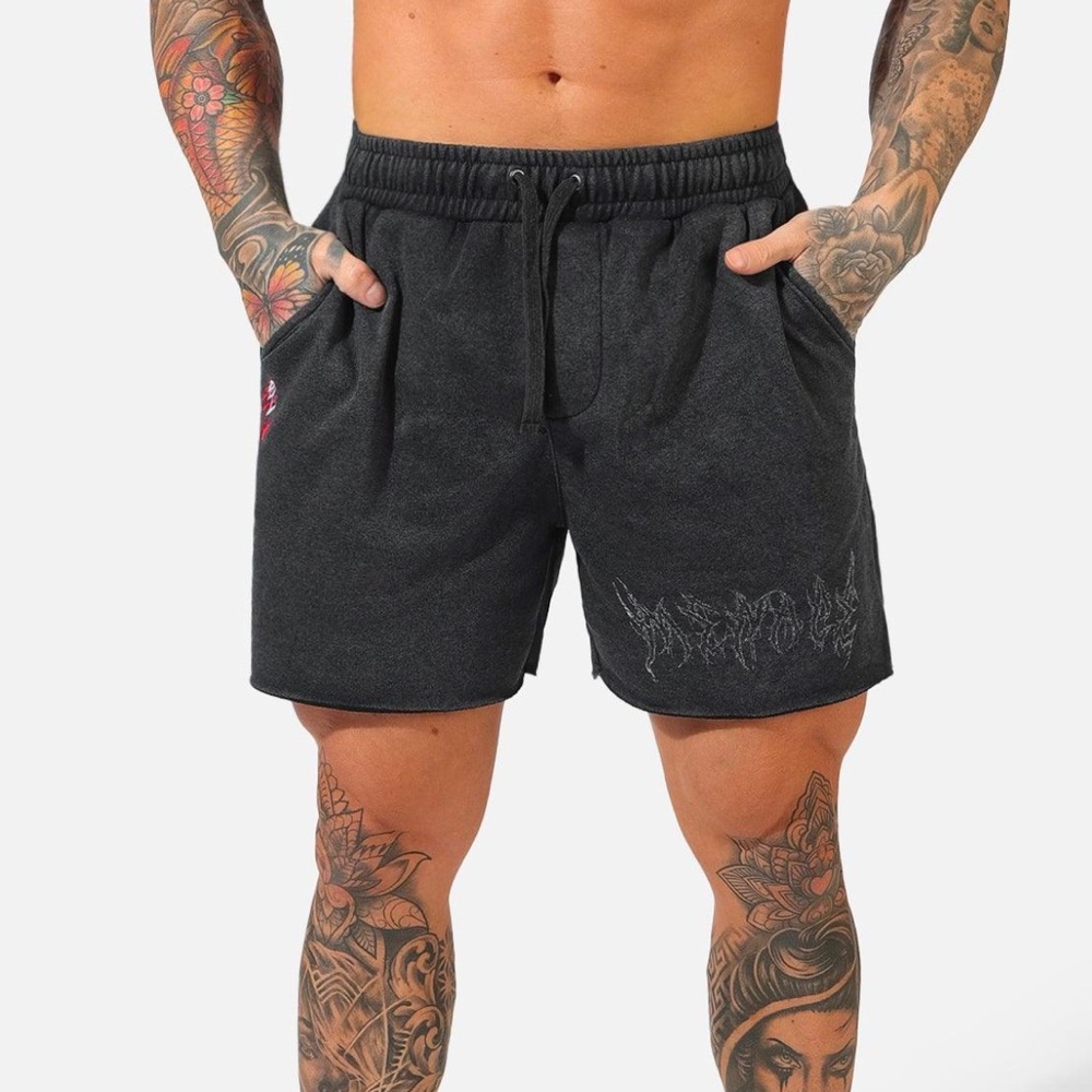 MEN’s JedNorth Vintage Wash Raw Edge 5'' Shorts (SMALL) - Picture 7 of 12